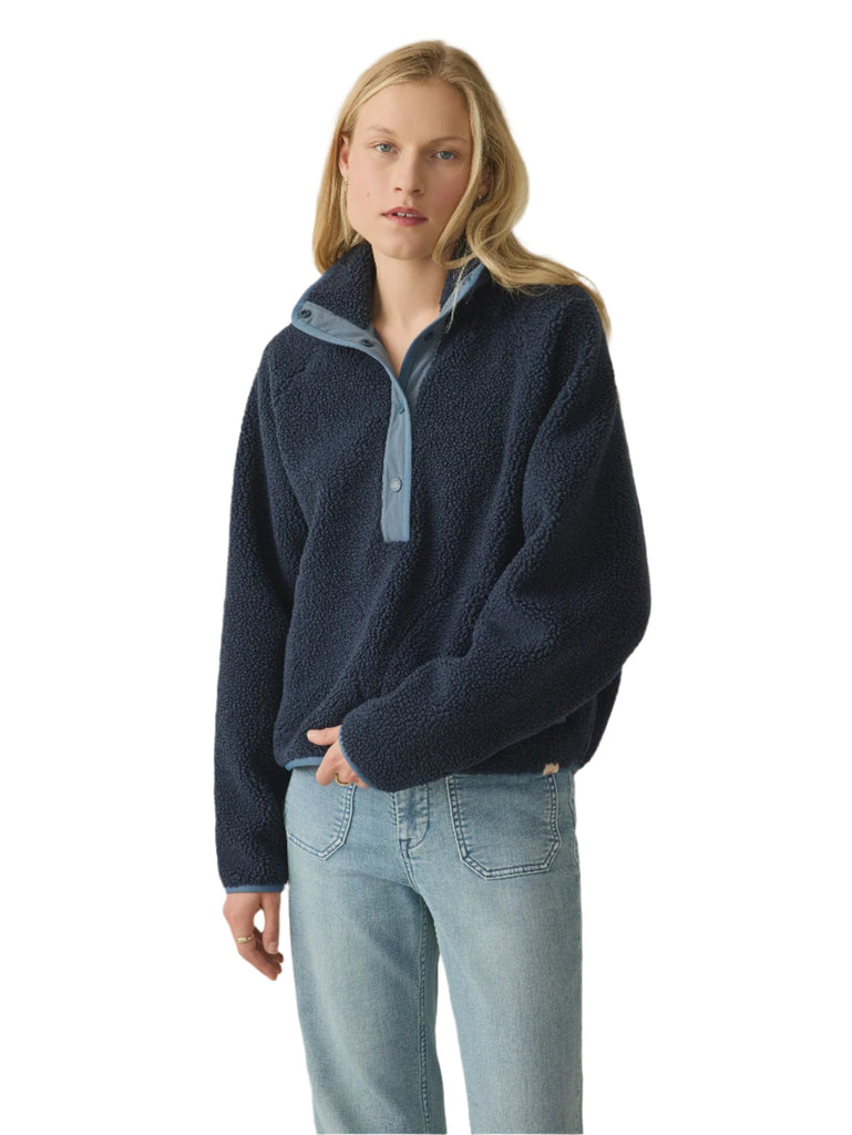 Fireside Saphire Fleece Popover