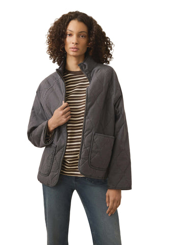 Sunwashed Charcoal Quilted Jacket