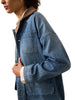 Sunwashed Pinstripe Denim Barn Jacket