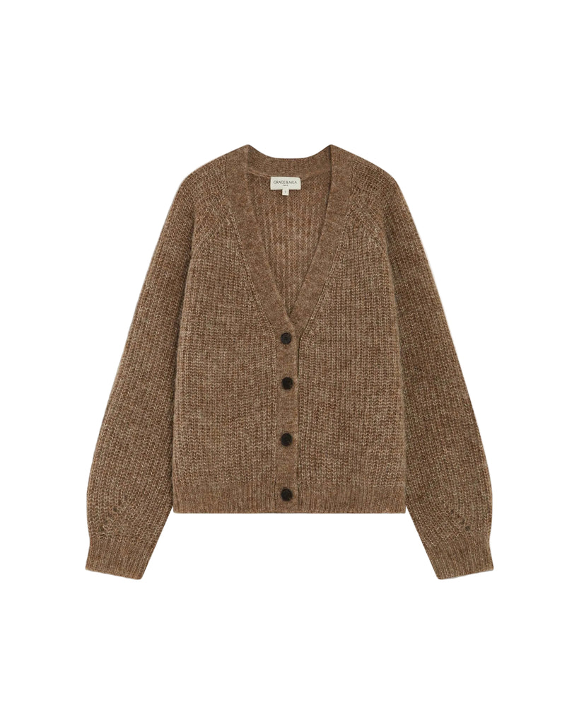 Saluda Greige Cardigan