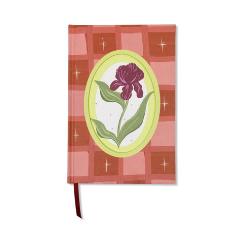 Framed Iris Floral Notebook