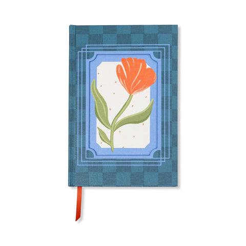 Framed Poppy Floral Notebook