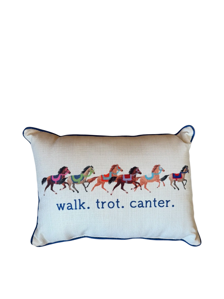 Walk Trot Canter Pillow