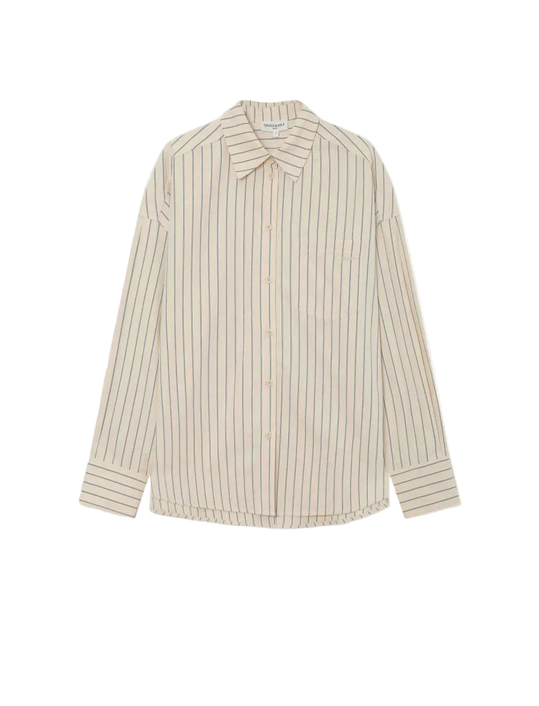 Cream Striped Valerie Shirt