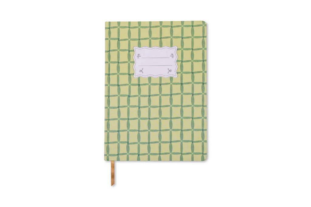 Green Lattice Jumbo Journal