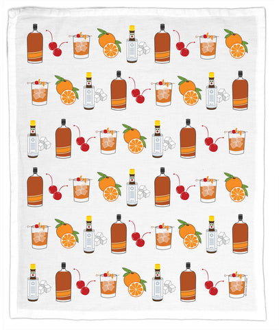 Old Fashioned Cocktail Tea/Bar Towel