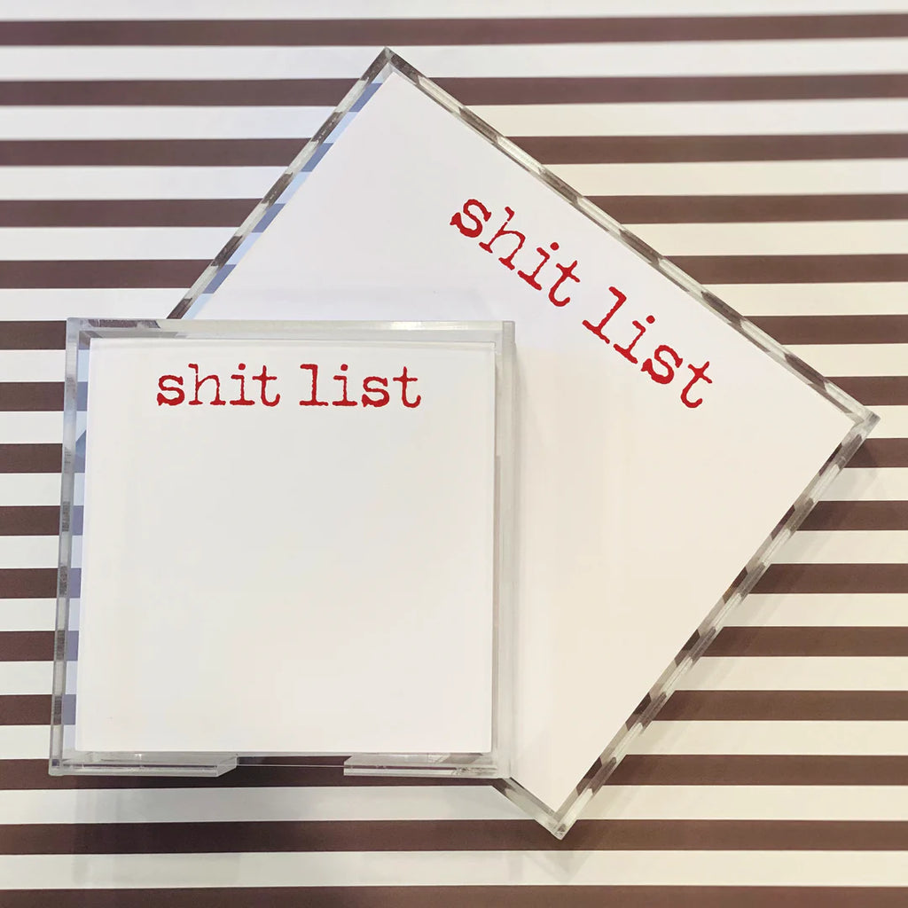 Shit List Luxury Small Notepad