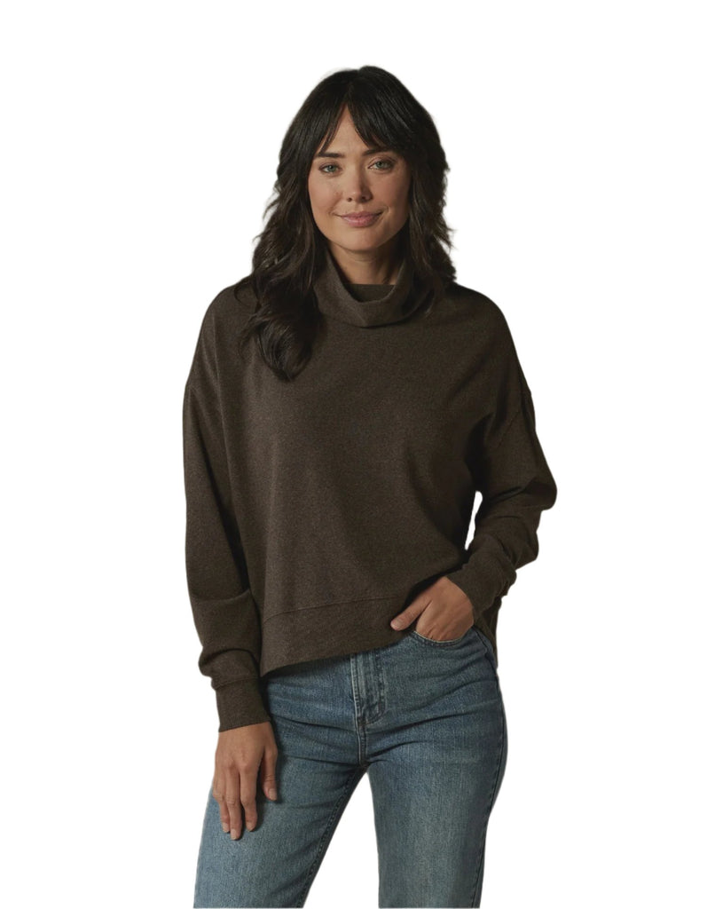 Java Funnel Neck Pullover