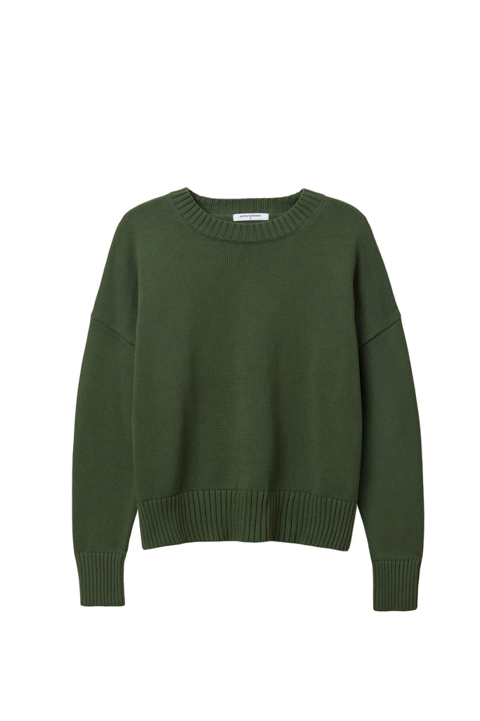 Janet Fern Green Cotton Sweater