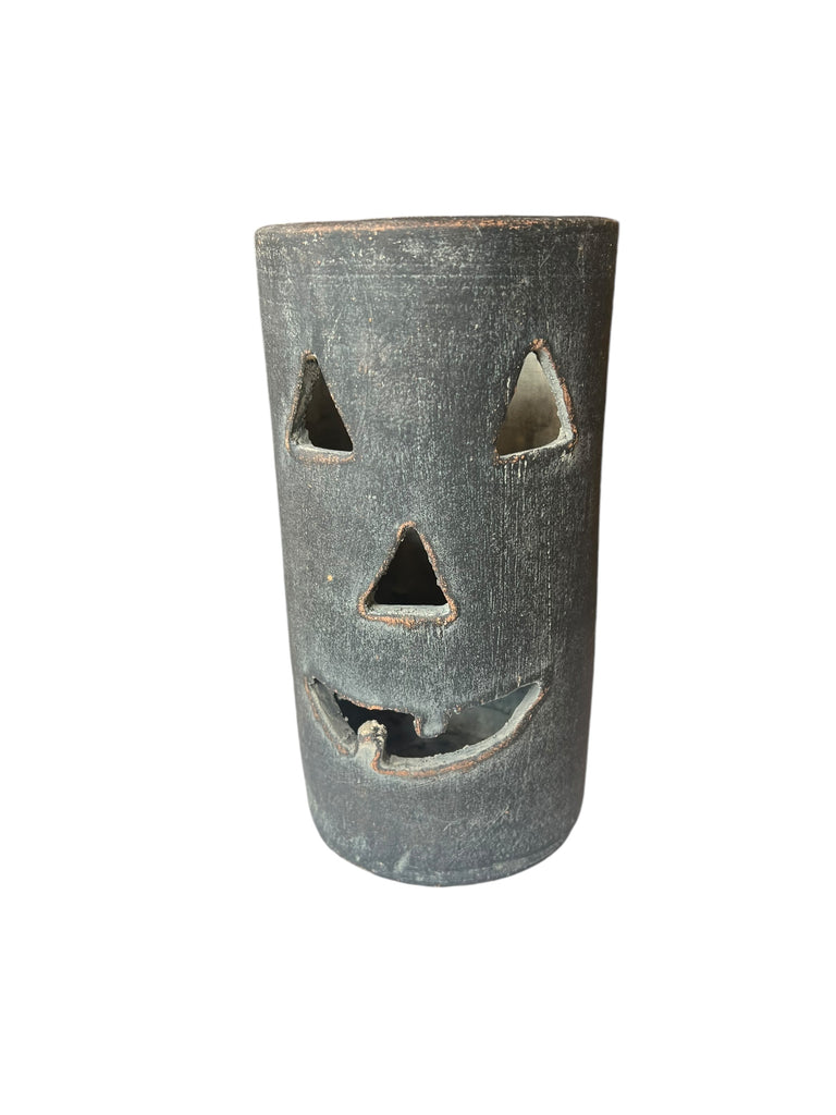 Tall Clay Jack-O-Lantern