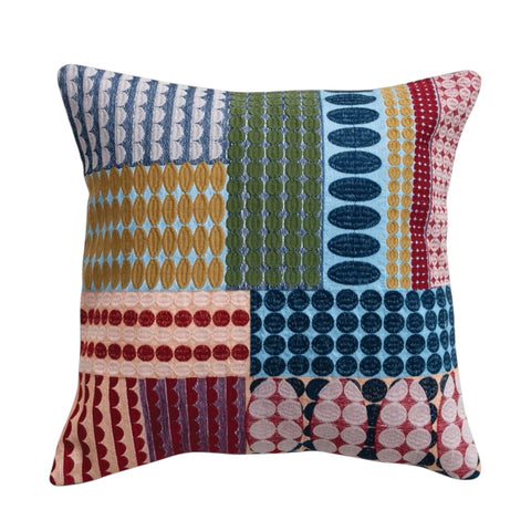 Geometric Grid Indoor/Outdoor Pillow