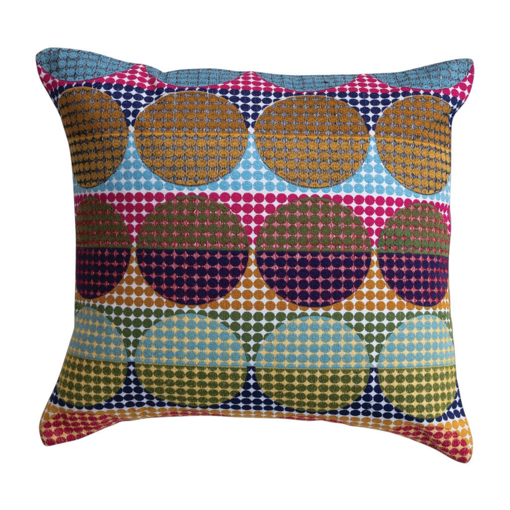Geometric Circles Indoor/Outdoor Pillow
