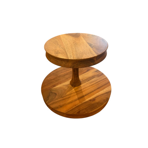 Acacia Wood Two Tier Tray