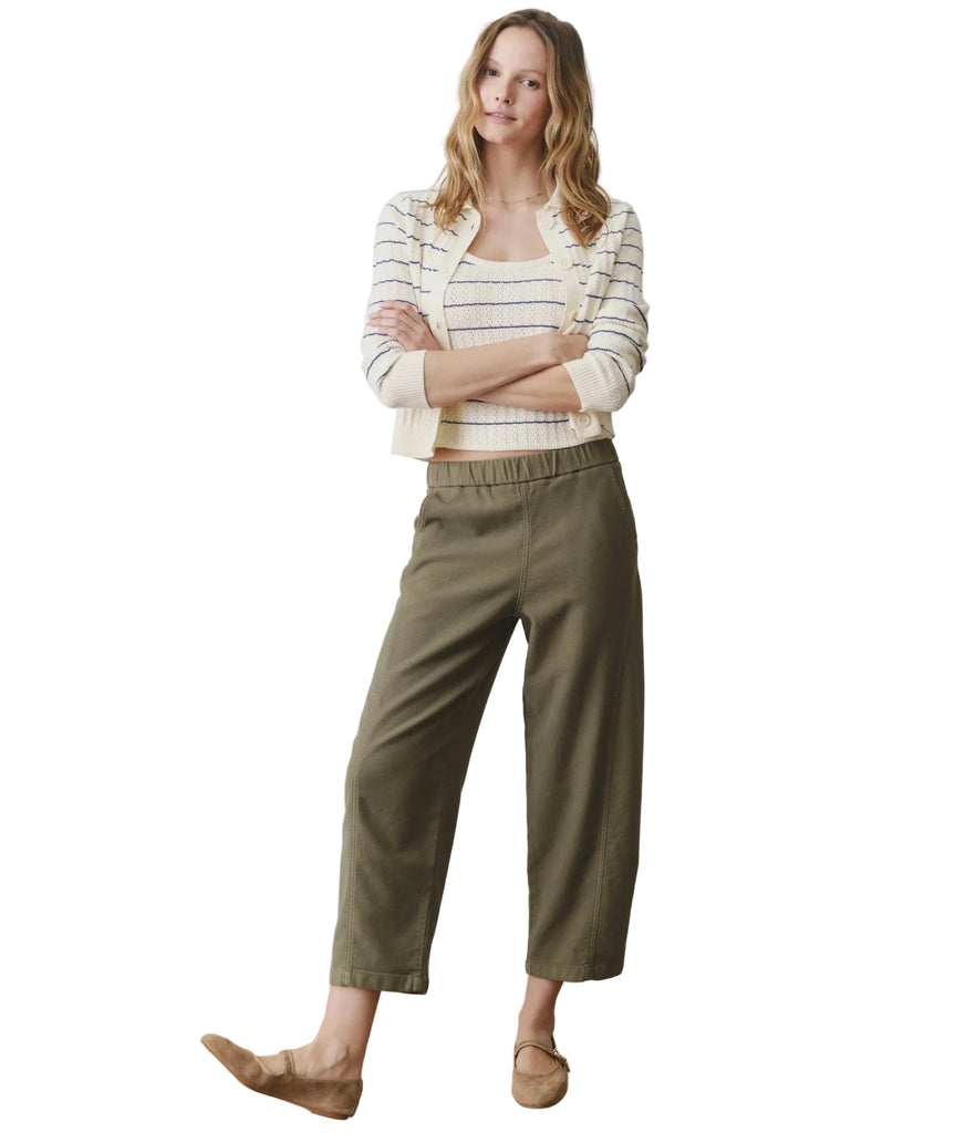 Jessie Dusty Olive Barrel Pant