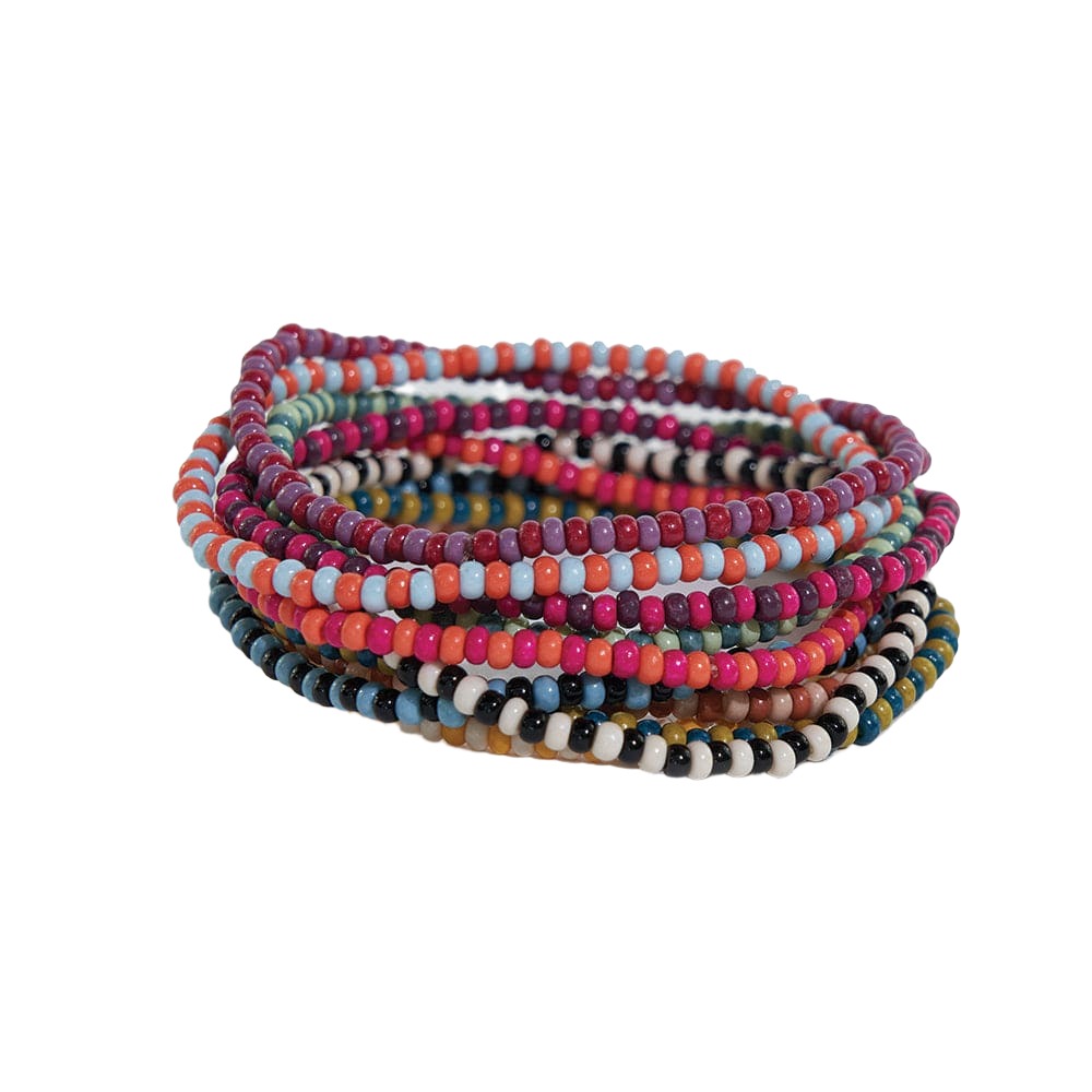 10 Strand Stretch Stack Bracelets