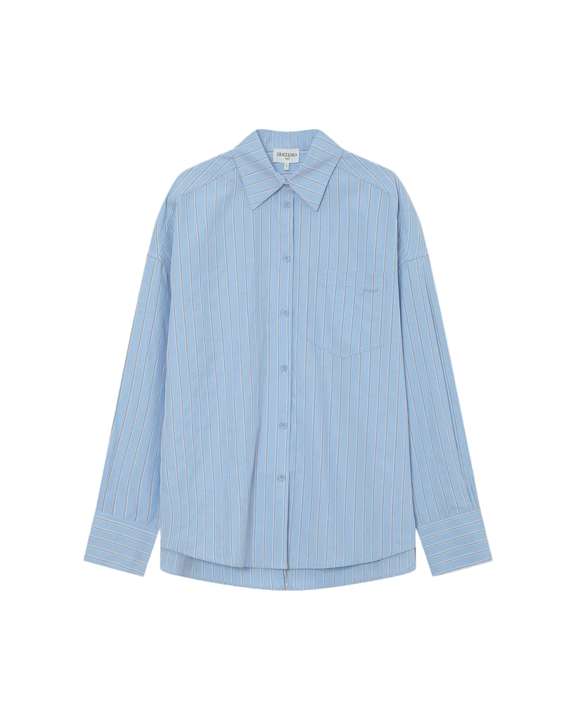 Blue Stripe Valerie Shirt