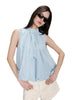 Vanya Blue Stripe Bubble Top