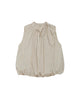 Vanya Cream Stripe Bubble Top