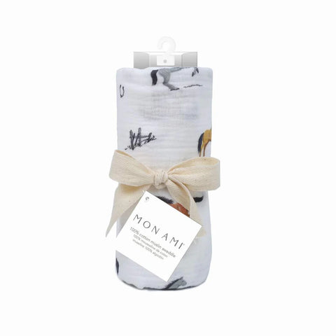 Chantilly Horse Muslin Swaddle