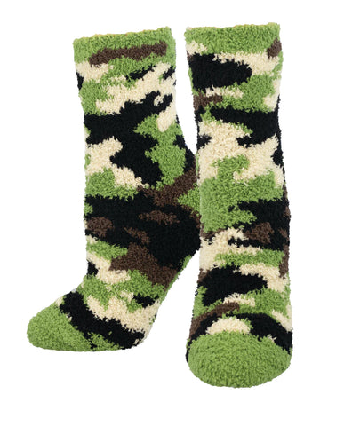 Fuzzy Camoflauge Socks (women's)