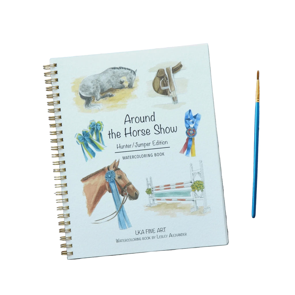 Horse Show Watercoloring Book