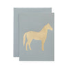 Gold Foiled Horse Cards (2 colors)