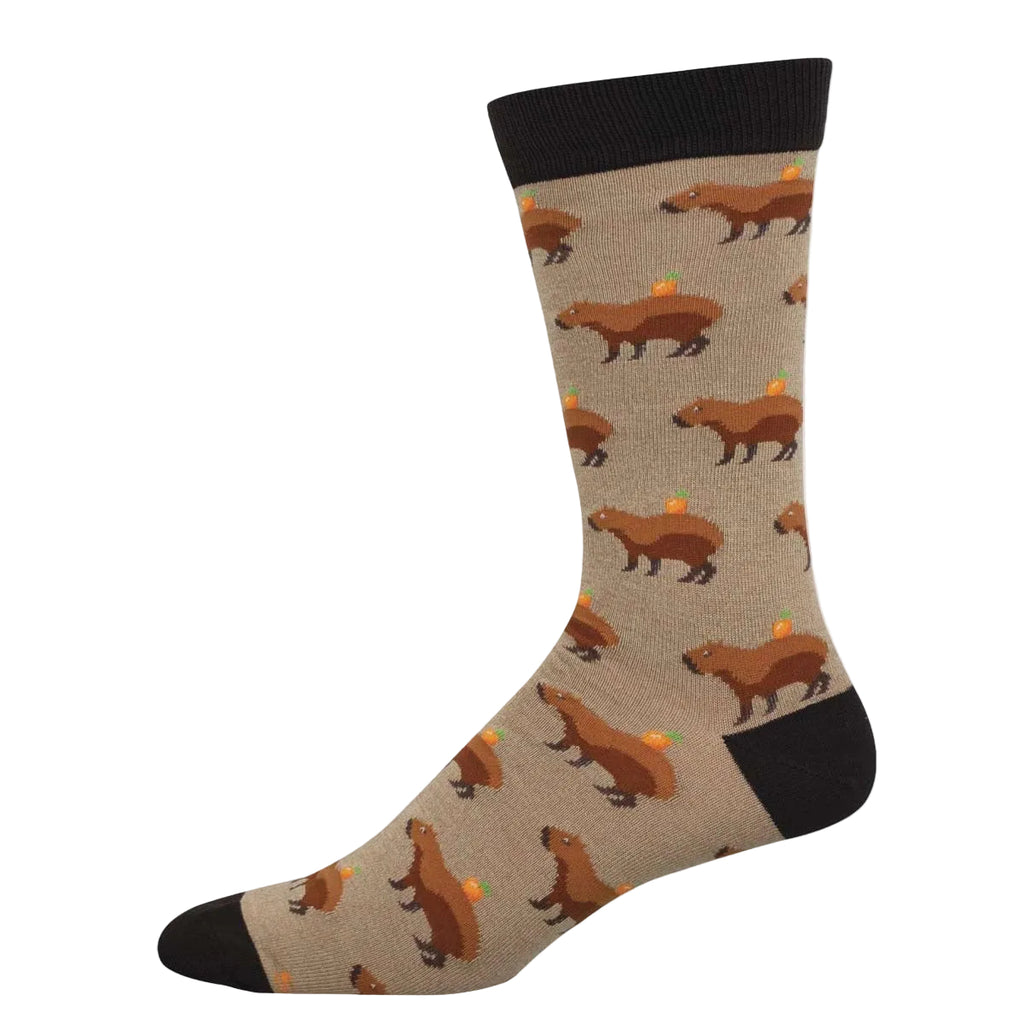 Men's Capybara Orange Socks