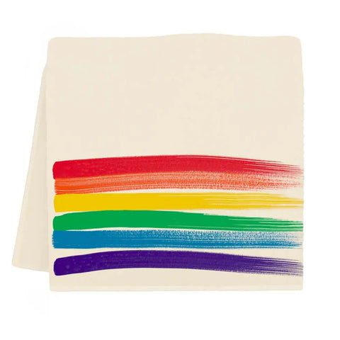 Rainbow Stripe Tea/Bar Towel