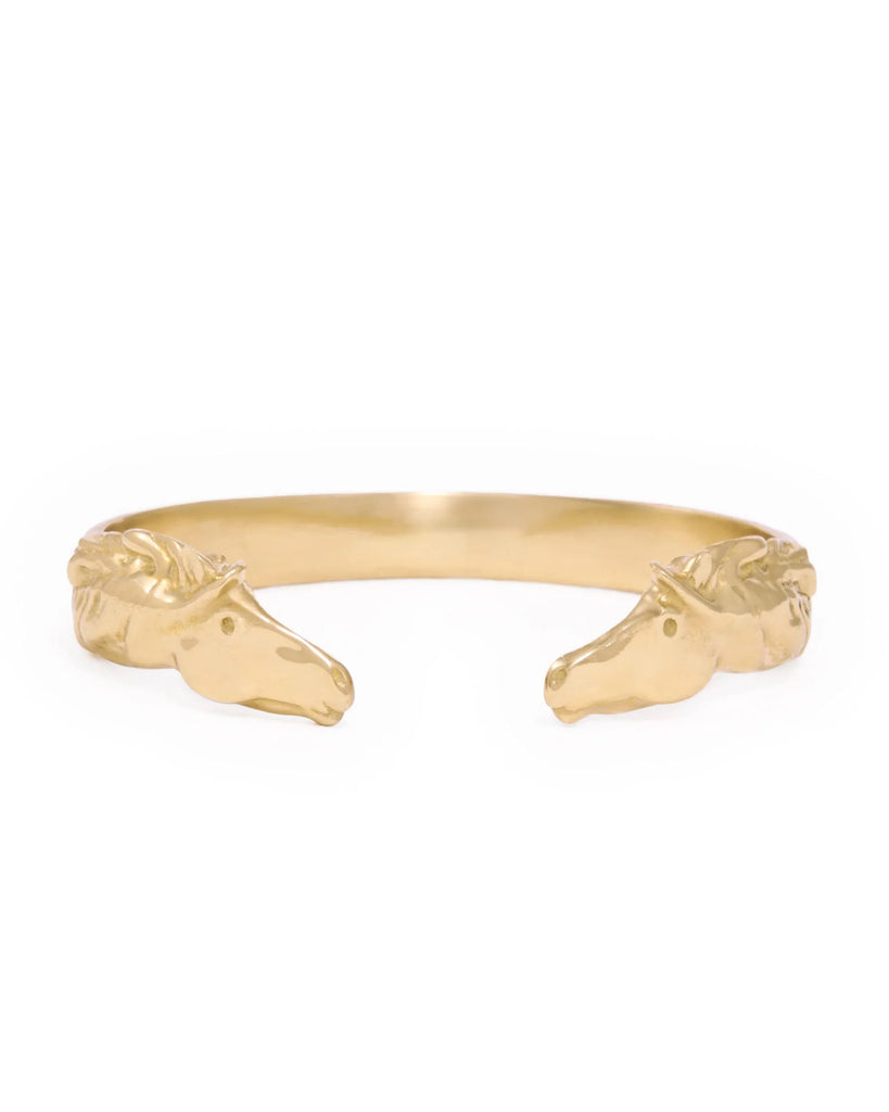 Brass Horse Cuff Bracelet