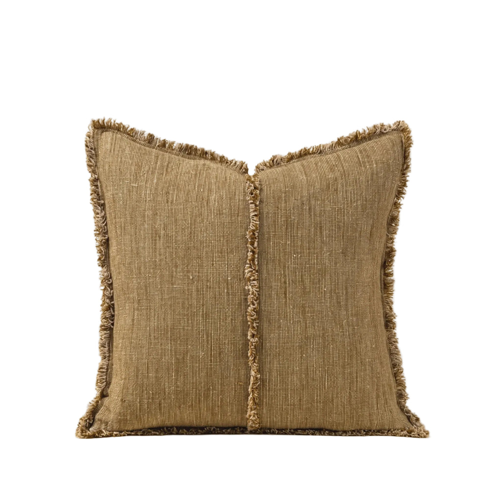 Olive Annecy Linen Pillow