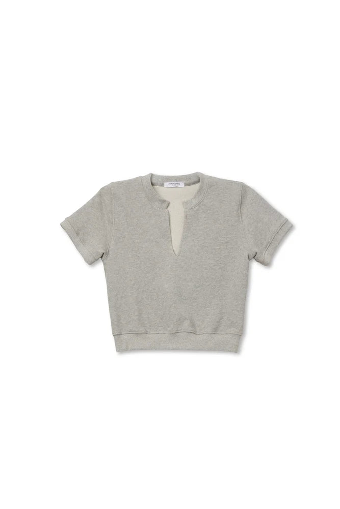 Cleo Heather Gray Terry Short Sleeve