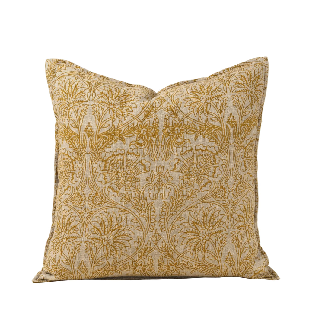 Sunflower Floria Linen Pillow