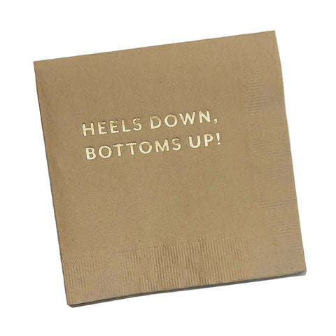 Heels Down, Bottoms Up Cocktail Napkins