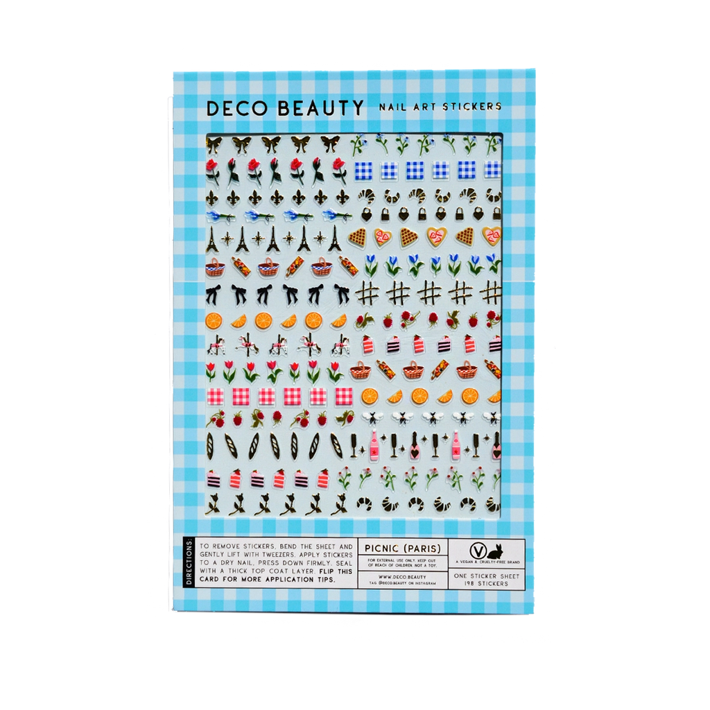 Paris Picnic Tiny Nail Art Stickers