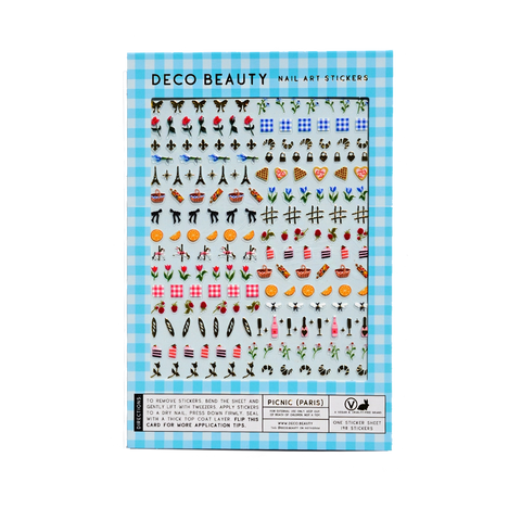 Paris Picnic Tiny Nail Art Stickers