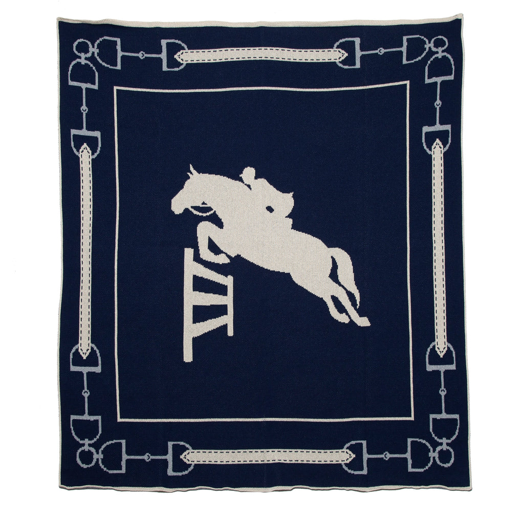 Navy Hunter Jumper Throw