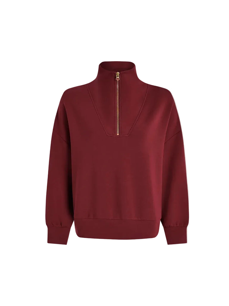Hawley New Maroon Half Zip