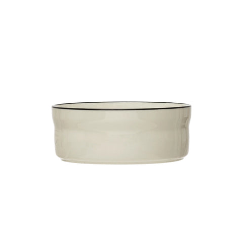 Two Cup Stoneware Dog Bowl