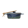 Blue Stoneware Brie Baker