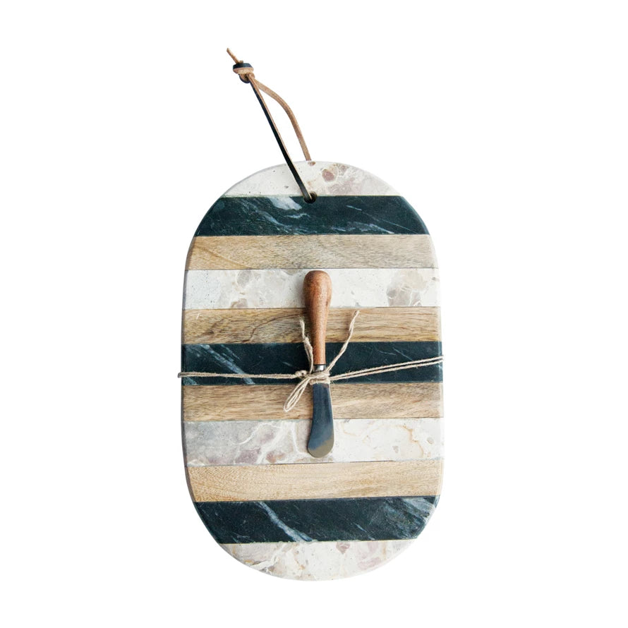 Mango & Marble Cutting Board