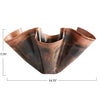 Copper Ruffled Bowl