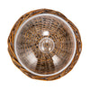 Cloche with Wicker Base
