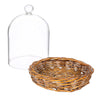 Cloche with Wicker Base