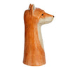 Hand Painted Stoneware Fox Vase