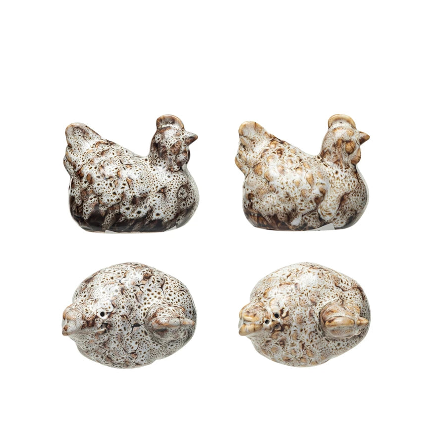 Rustic Chicken Salt & Pepper Shakers