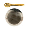 Marble Salt Cellar w/spoon