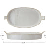 White Stoneware Baker
