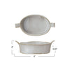 Small White Stoneware Baker