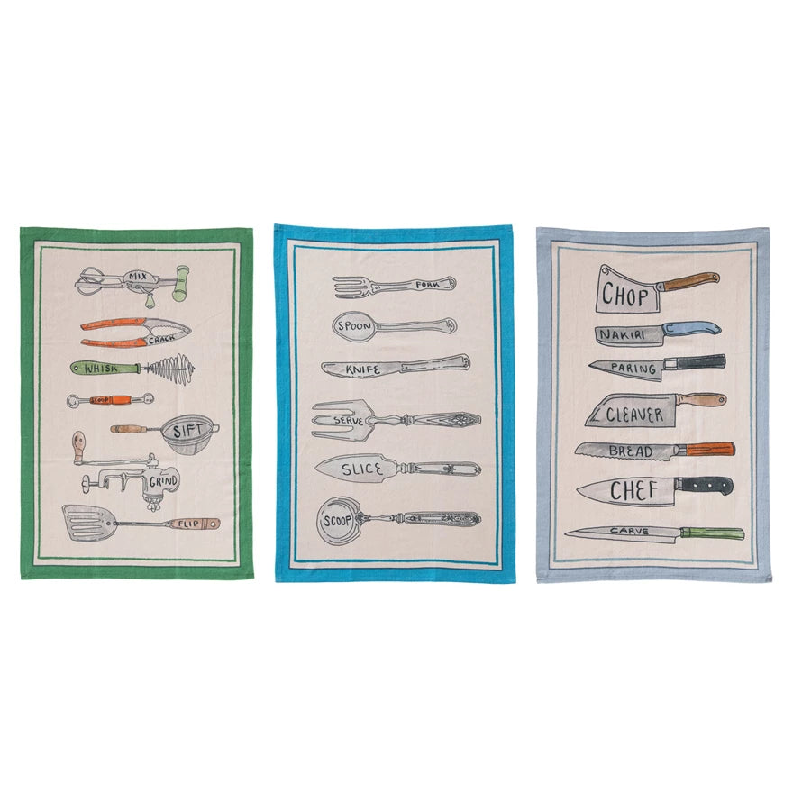 Kitchen Utensils Tea Towel (3 styles)