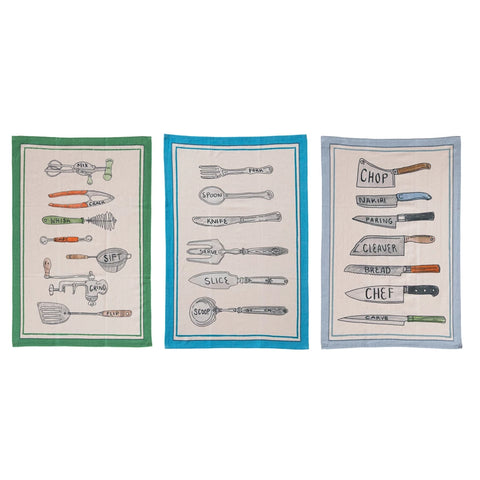 Kitchen Utensils Tea Towel (3 styles)